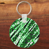 Groene Slang Skin Camo Sleutelhanger (Voorkant)