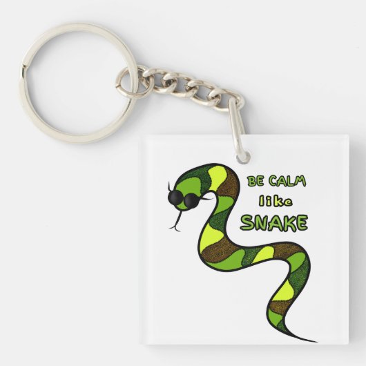 Groene slang sleutelhanger (Voorkant)