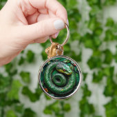 Groene slang sleutelhanger (Hand)