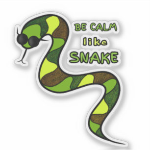Groene slang sticker