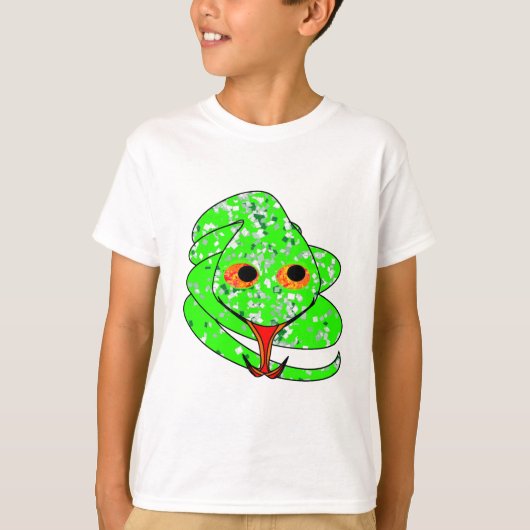 Groene slang t-shirt (Voorkant)