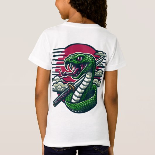 Groene slang T-shirt (Achterkant)