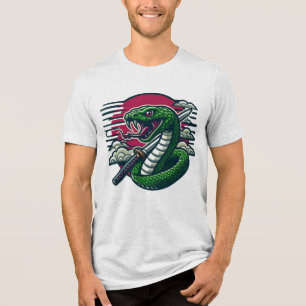 Groene slang Tri-Blend shirt