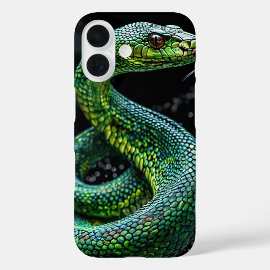 Groene slang wilde dier esthetisch ontwerp Case-Mate iPhone case (Achterkant)
