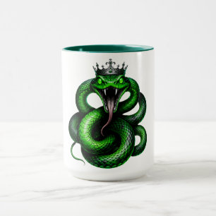 Groene Slangen Kroon Koffiemok Mok