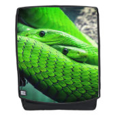Groene slangen rugtassen (Voorkant)