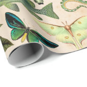 Groene slangen vis en vlinder cadeaupapier (Rol Hoek)