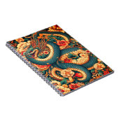 Groene slangenbloemen notitieboek (Rechterzijde)