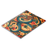 Groene slangenbloemen notitieboek (Linkerzijde)