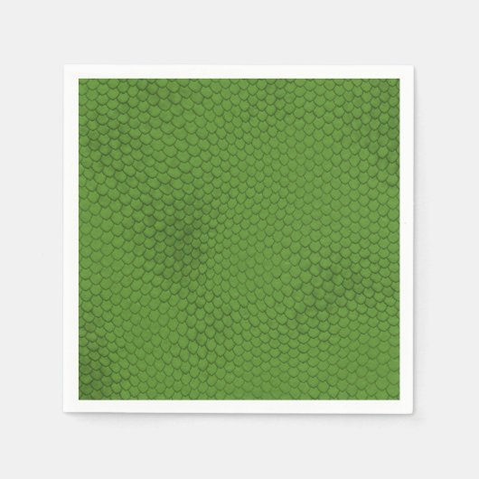 Groene Slangenhuid Textuur Servet (Voorkant)