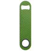 Groene Slangenhuid Textuur Speed Flessenopener (Achterkant)