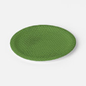 Groene slangenhuidstructuur papieren bordje (Gekanteld)