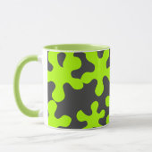 Groene slijm houtskool grijs leuke koffie mok (Links)