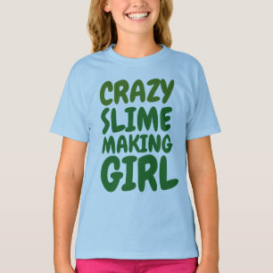 GROENE SLIJM MAKEN KINDER T-shirts, Meisjes T-shirt