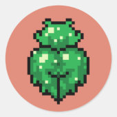 Groene slijm meisje Sticker (Voorkant)