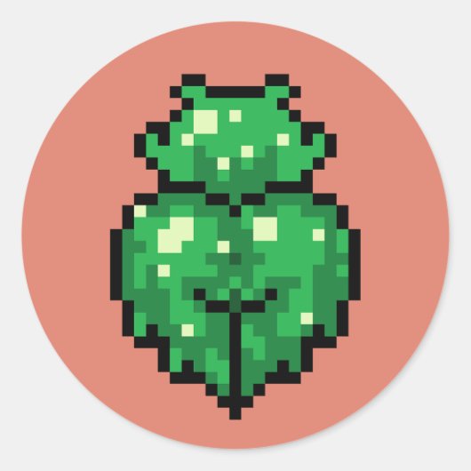 Groene slijm meisje Sticker (Voorkant)