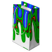 Groene slijmzak klein cadeauzakje (Achterkant Gekanteld)