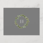 Groene slinger 25e jubileum save the date briefkaart (Achterkant)