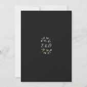 Groene Slingerlichten Happily Ever After Bruiloft Kaart (Achterkant)