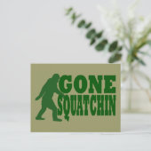 Groene slogan briefkaart (Staand voorkant)