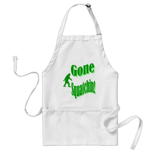 Groene slogan standaard schort (Voorkant)