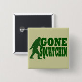 Groene slogan vierkante button 5,1 cm (Voorkant /achterkant)