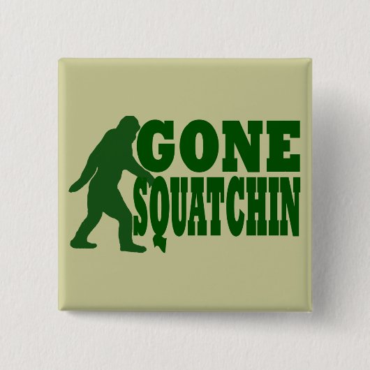 Groene slogan vierkante button 5,1 cm (Voorkant)