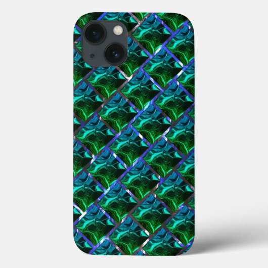 Groene smaragden en krommen onder nikkelrooster Case-Mate iPhone case (Achterkant)
