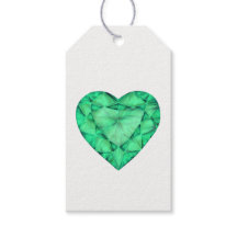 Groene smaragdgroene juweel hartsteen waterverf la