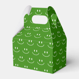 Groene Smile Pattern Favor Box Bedankdoosjes