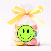 Groene Smiley Een Happy Dude/Gal Verjaardag Sticke Ronde Sticker