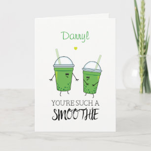 Groene Smoothies Flirty Kawaii Foodie Humor Kaart
