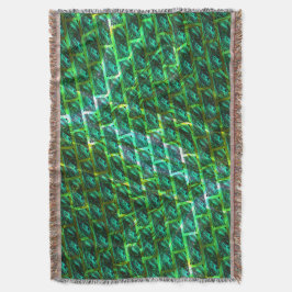 Groene smudgy, gekrast, raster of andere steen? deken