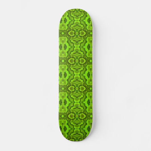 Groene Snake Textuur SkateBoard (Voorkant)