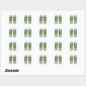 Groene sneakers ronde sticker (Vel)
