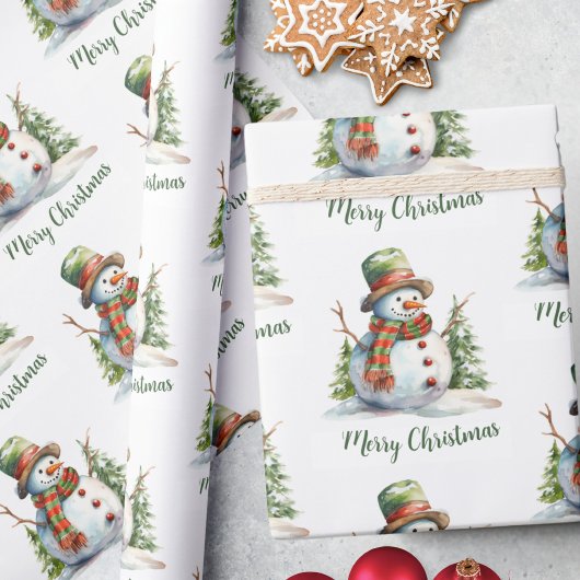 Groene Sneeuwman Dennengewricht Papier