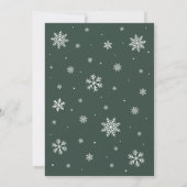 Groene sneeuwvlok Baby Het is koud buiten Baby sho Kaart (Achterkant)