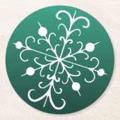 Groene Sneeuwvlok Onderzetters (Voorkant)