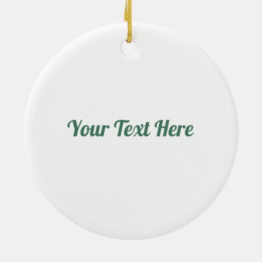 Groene Sneeuwvlok op wit Keramisch Ornament (Achterkant)