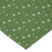 Groene Sneeuwvlokken Feestelijk Modern Vrolijk Ker Tafelkleed (Gekanteld)