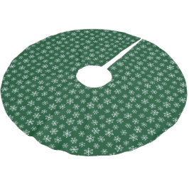 Groene sneeuwvlokken kerstboom rok