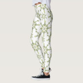 Groene sneeuwvlokken leggings (Links)