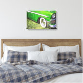 Groene snelheid canvas afdruk (Insitu (Slaapkamer))