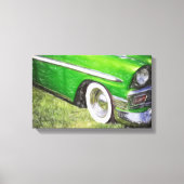 Groene snelheid canvas afdruk (Voorkant)