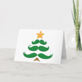 groene snor feestdagen kaart (Achterkant)