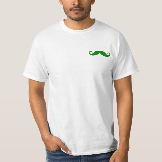 Groene Snor T-shirt (Voorkant)