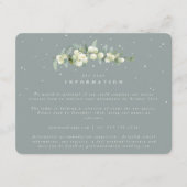 Groene Snowberry+Eucalyptus Stamtrouwinfo Informatiekaartje (Voorkant)