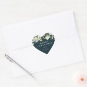 Groene Snowberry+Eucalyptus Vrolijk Kerstfeest/Aan Hart Sticker (Envelop)