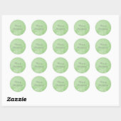 Groene Snowflake Swirls Holiday Stickers (Vel)