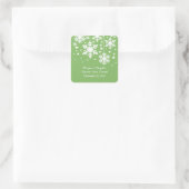 Groene Snowflakes en sterren sparen de Stickers va (Tas)